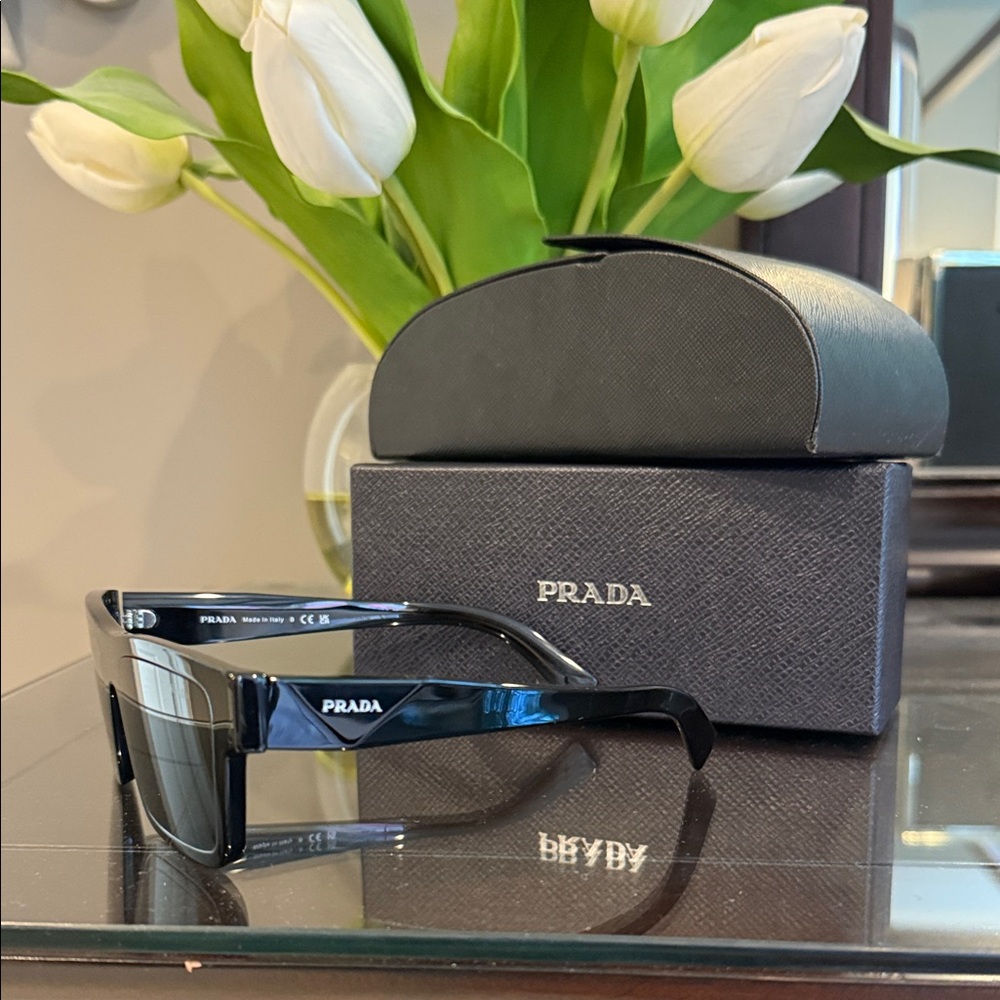 Prada Glossy Black Sunglasses